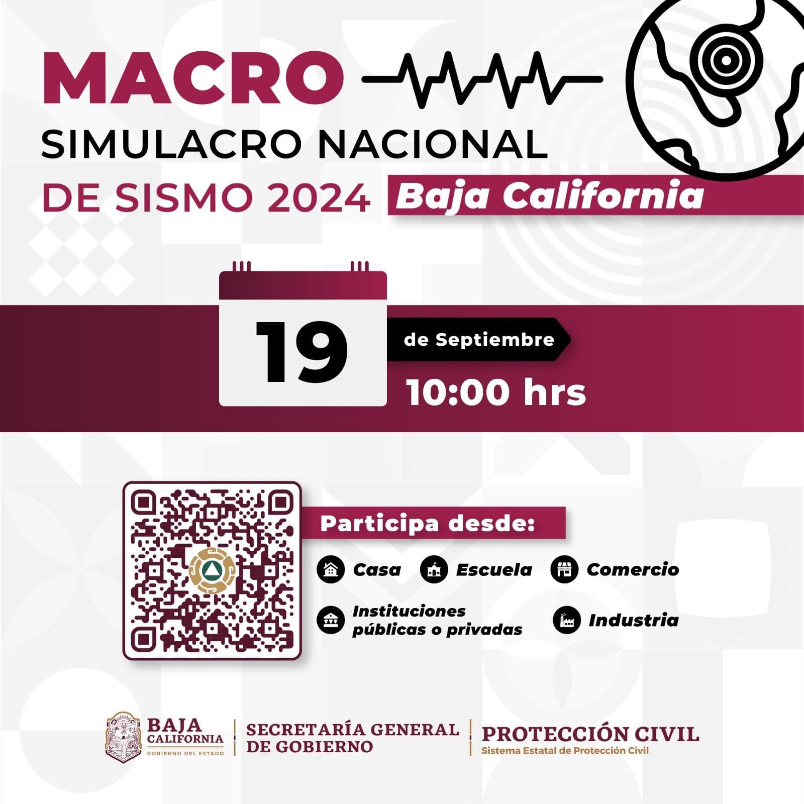 PREPÁRATE Y PARTICIPA EN EL MACROSIMULACRO NACIONAL 2024