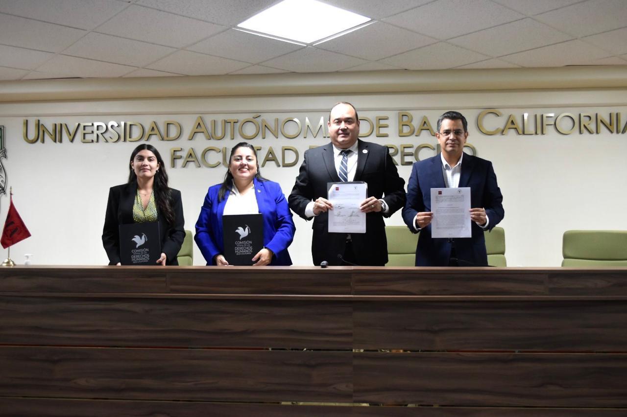 Ratifican convenio de colaboración entre la BMA en BC y la CEDHBC