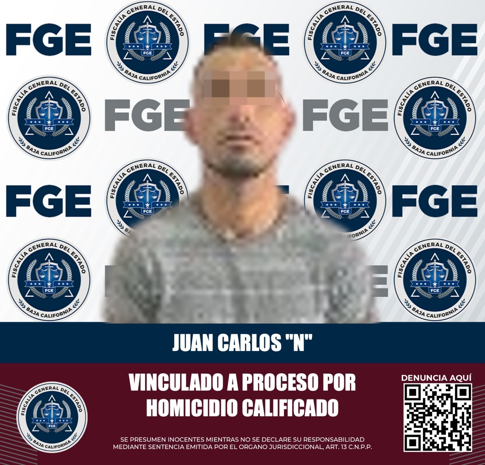 Logra la fiscalía general del estado vinculación a proceso para imputado por homicidio calificado