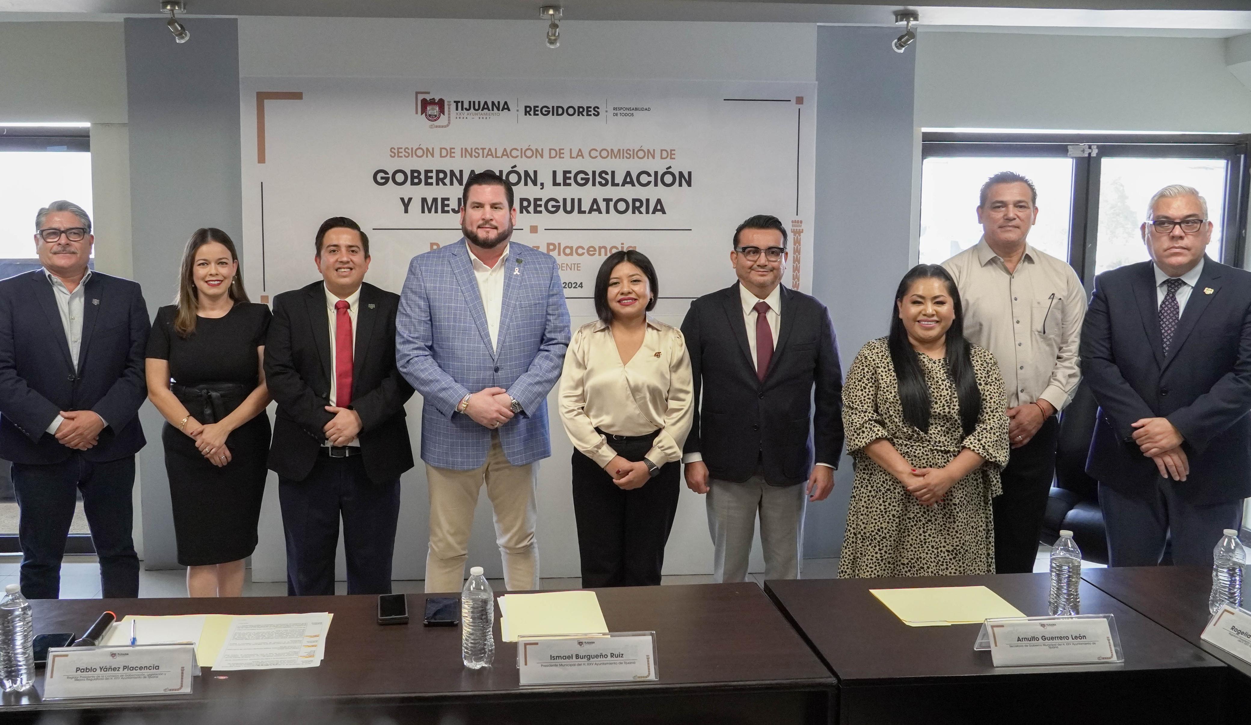 INSTALAN LA COMISIÓN DE GOBERNACIÓN, LEGISLACIÓN Y MEJORA REGULATORIA DEL XXV AYUNTAMIENTO DE TIJUANAINSTALAN LA COMISIÓN DE GOBERNACIÓN, LEGISLACIÓN Y MEJORA REGULATORIA DEL XXV AYUNTAMIENTO DE TIJUANA