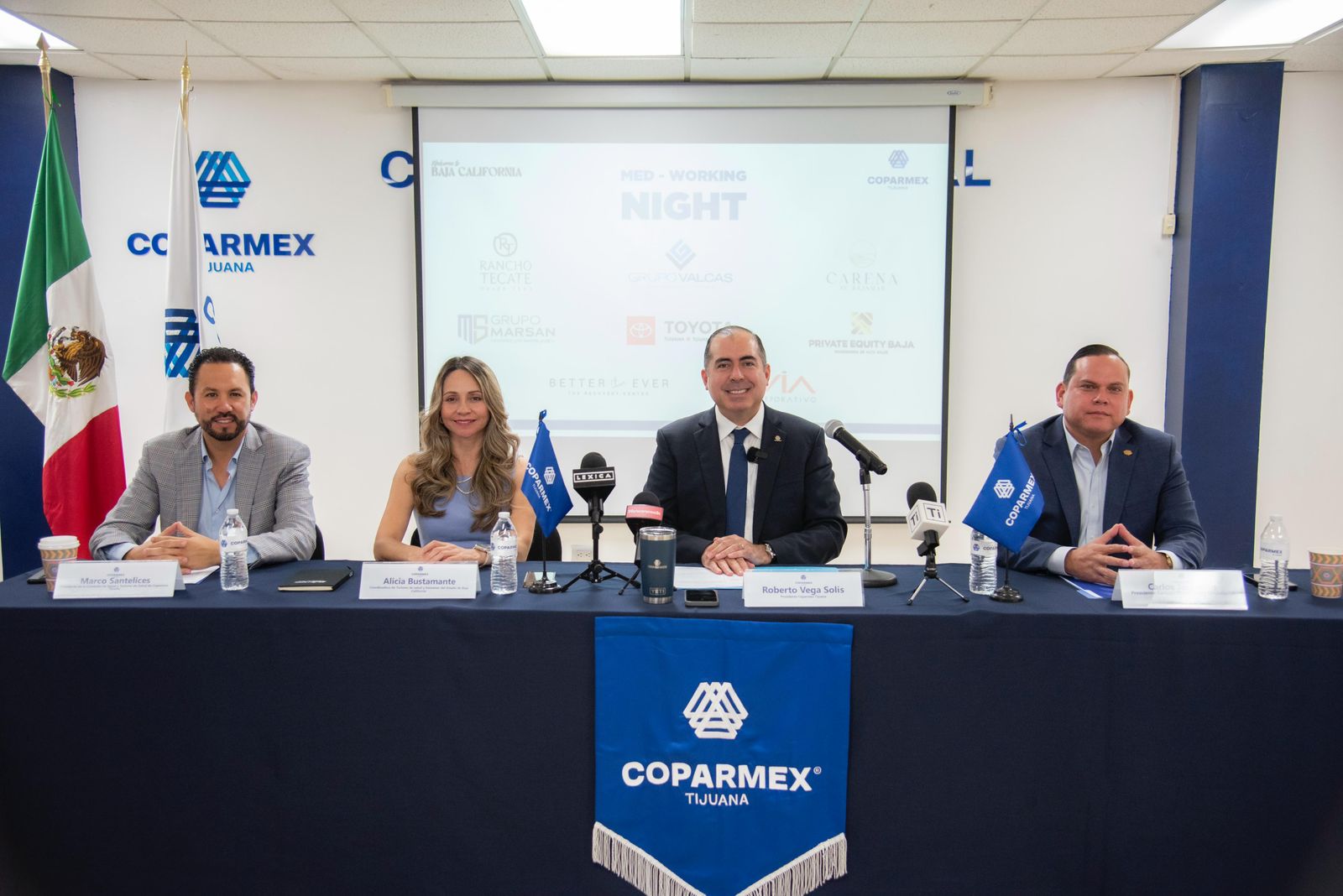 COPARMEX TIJUANA CONECTA AL ECOSISTEMA EMPRESARIAL Y DE SALUD EN MED WORKING NIGHT