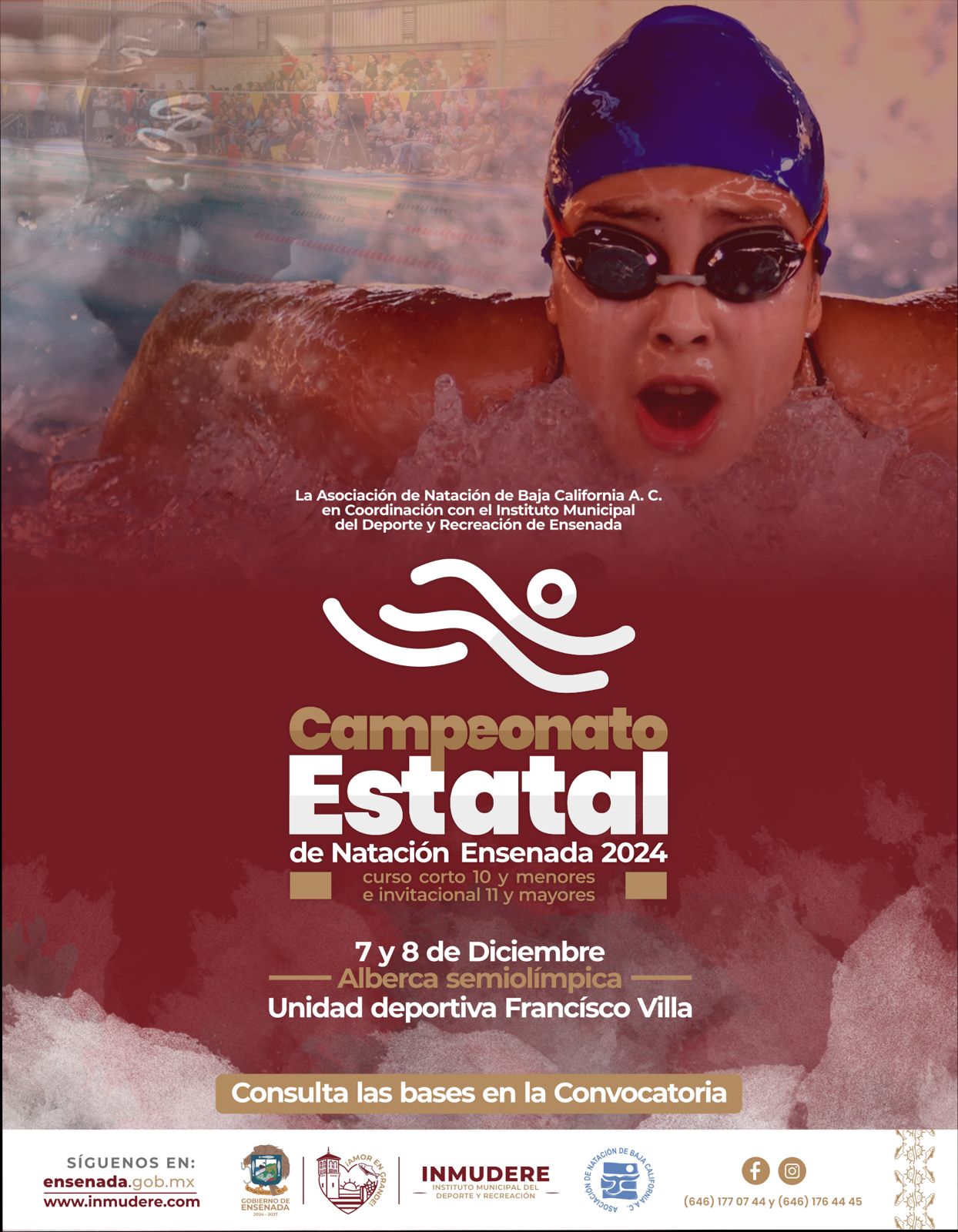 Anuncia Gobierno de Ensenada Campeonato Estatal de Natación 2024