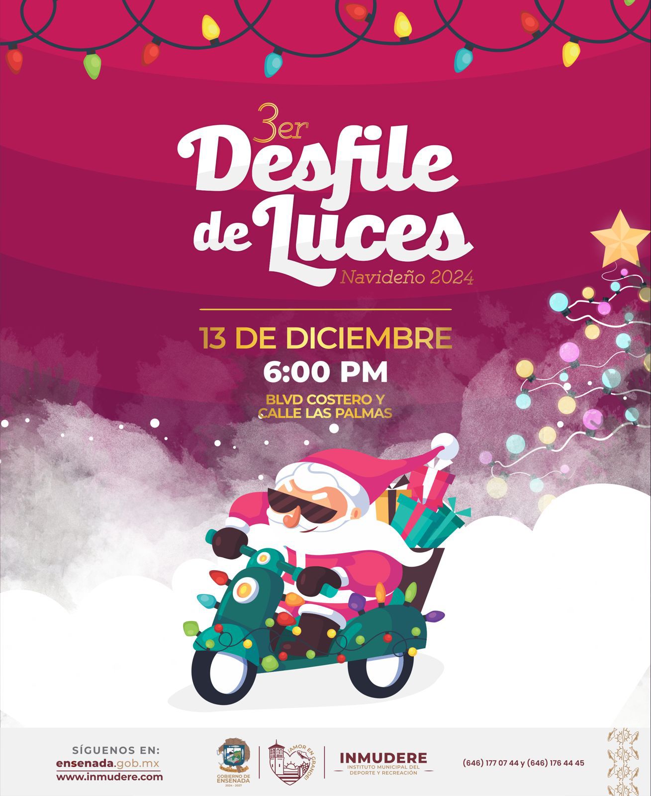 Invita Gobierno de Ensenada a participar en Desfile Navideño