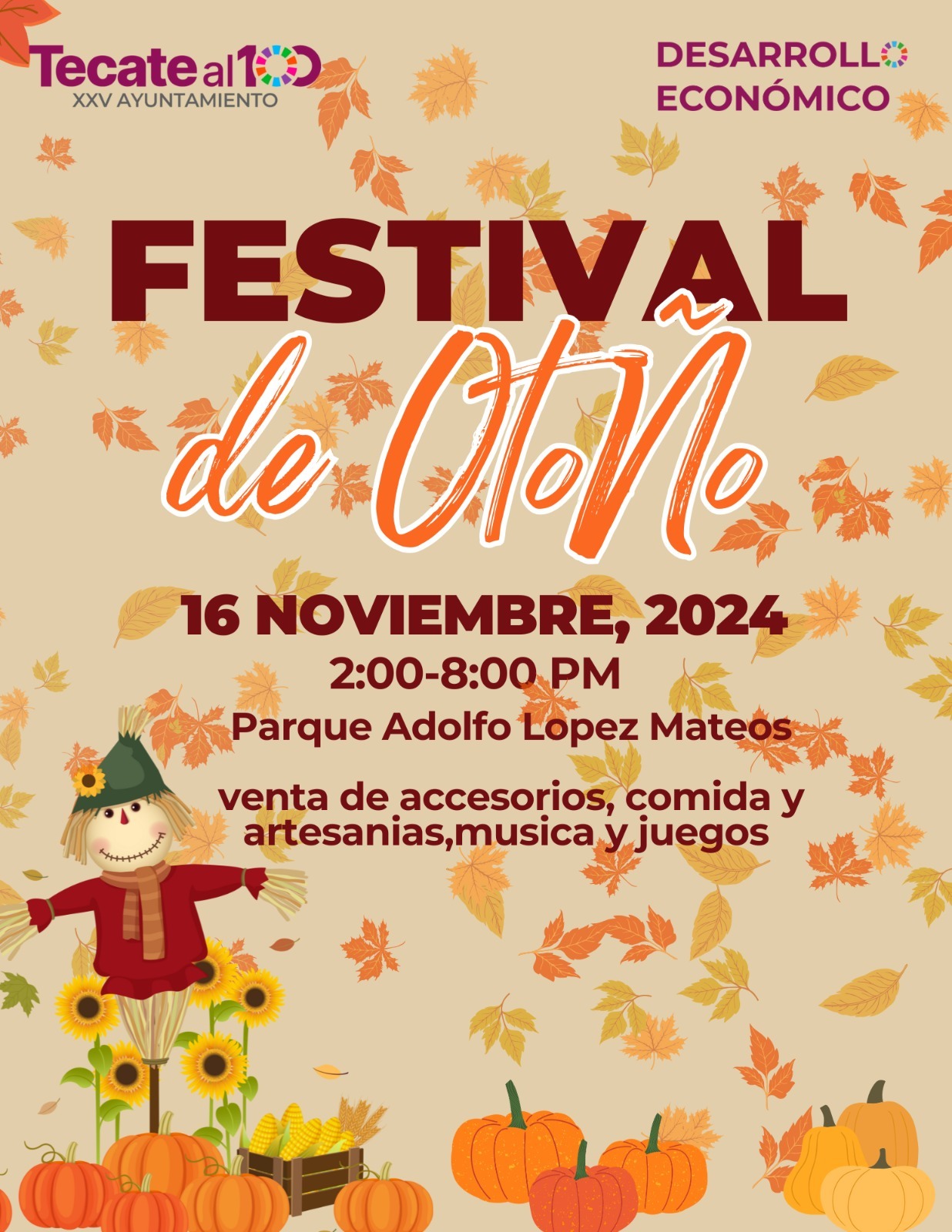 Invita Gobierno de Tecate a apoyar a las y los emprendedores en Festival de Otoño 2024