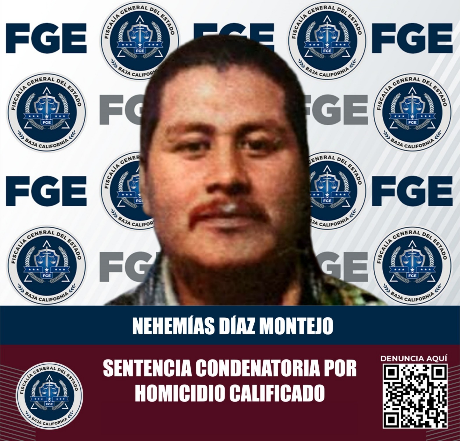 Logra FGE sentencia condenatoria de 23 años por homicidio calificado