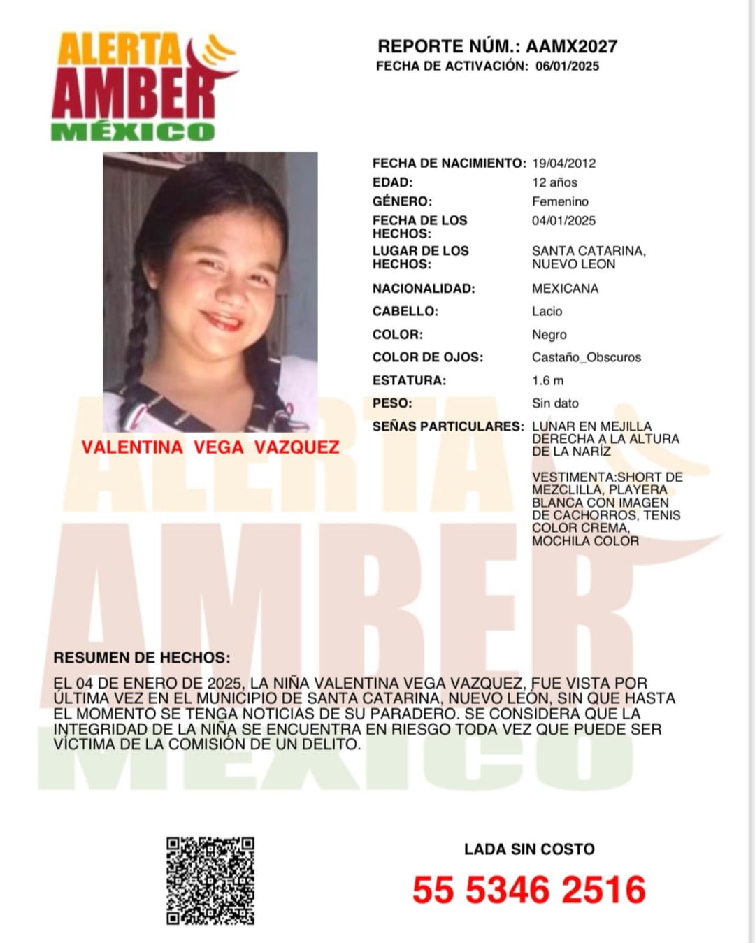 COLABORACIÓN- ALERTA AMBER