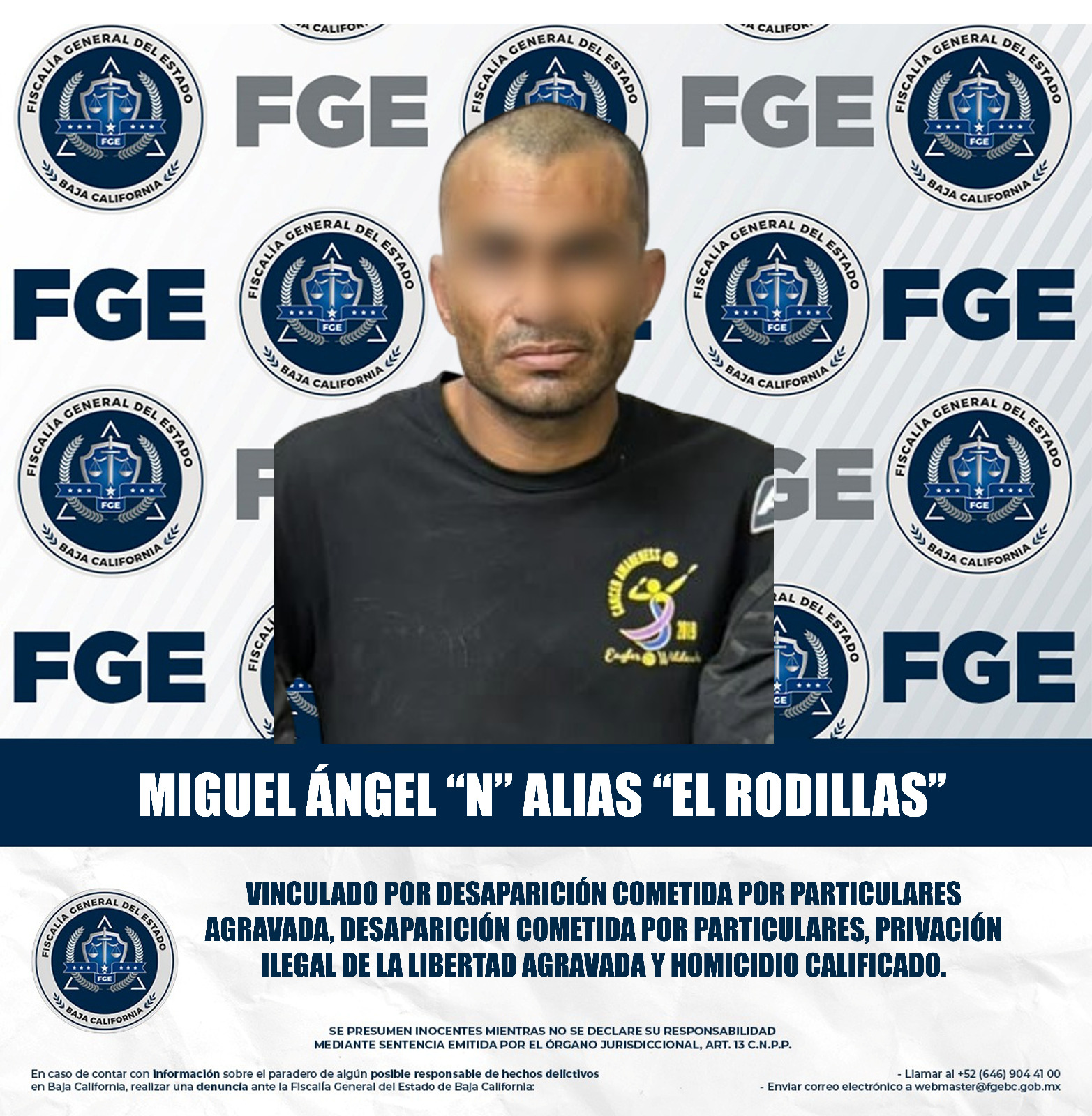 Logra fge vinculación a proceso contra miguel Ángel “N”, alias “El Rodillas”, relacionado con investigaciones por fosas clandestinas en el poblado Miguel Alemán