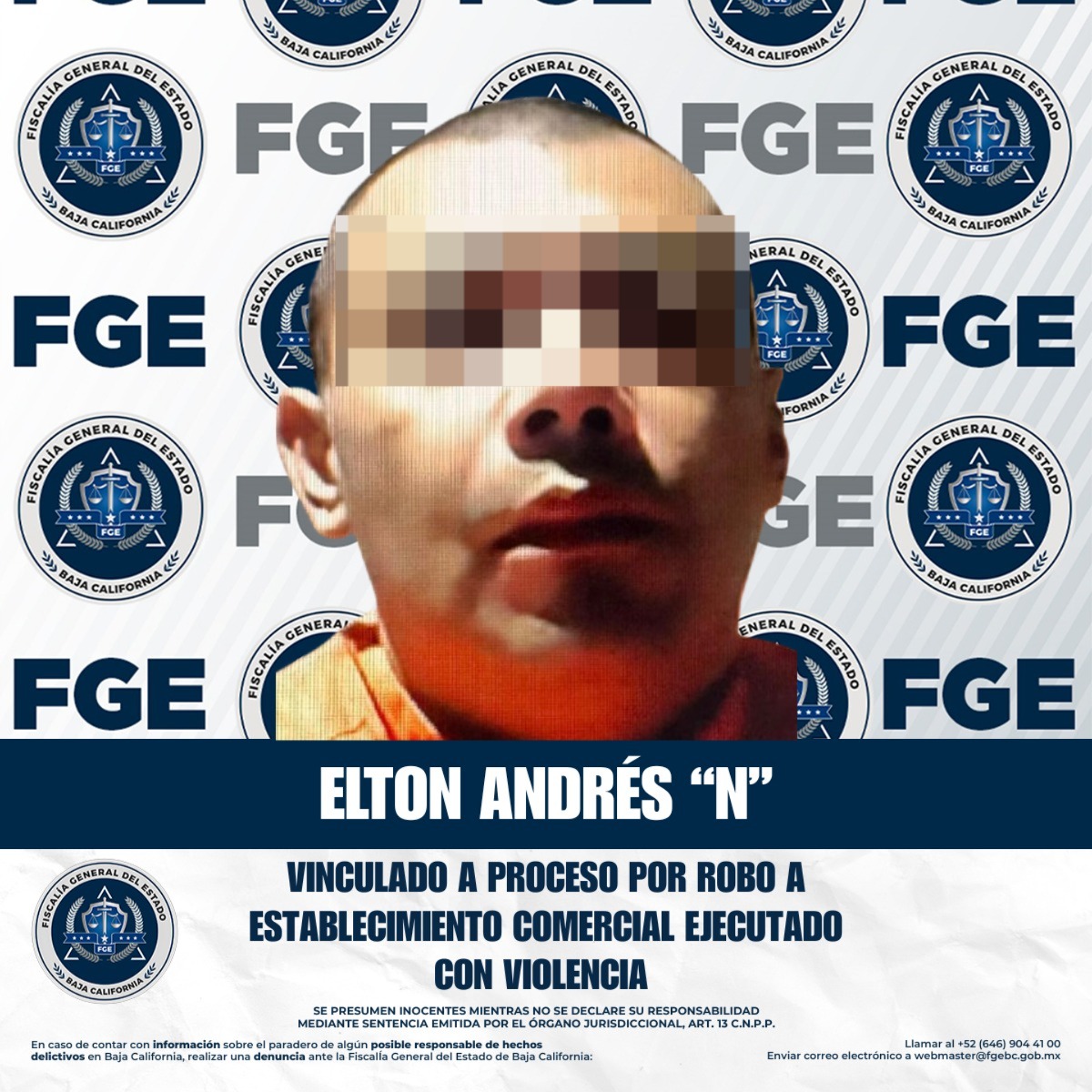 Vinculan a proceso a hombre por robo con violencia en establecimiento comercial